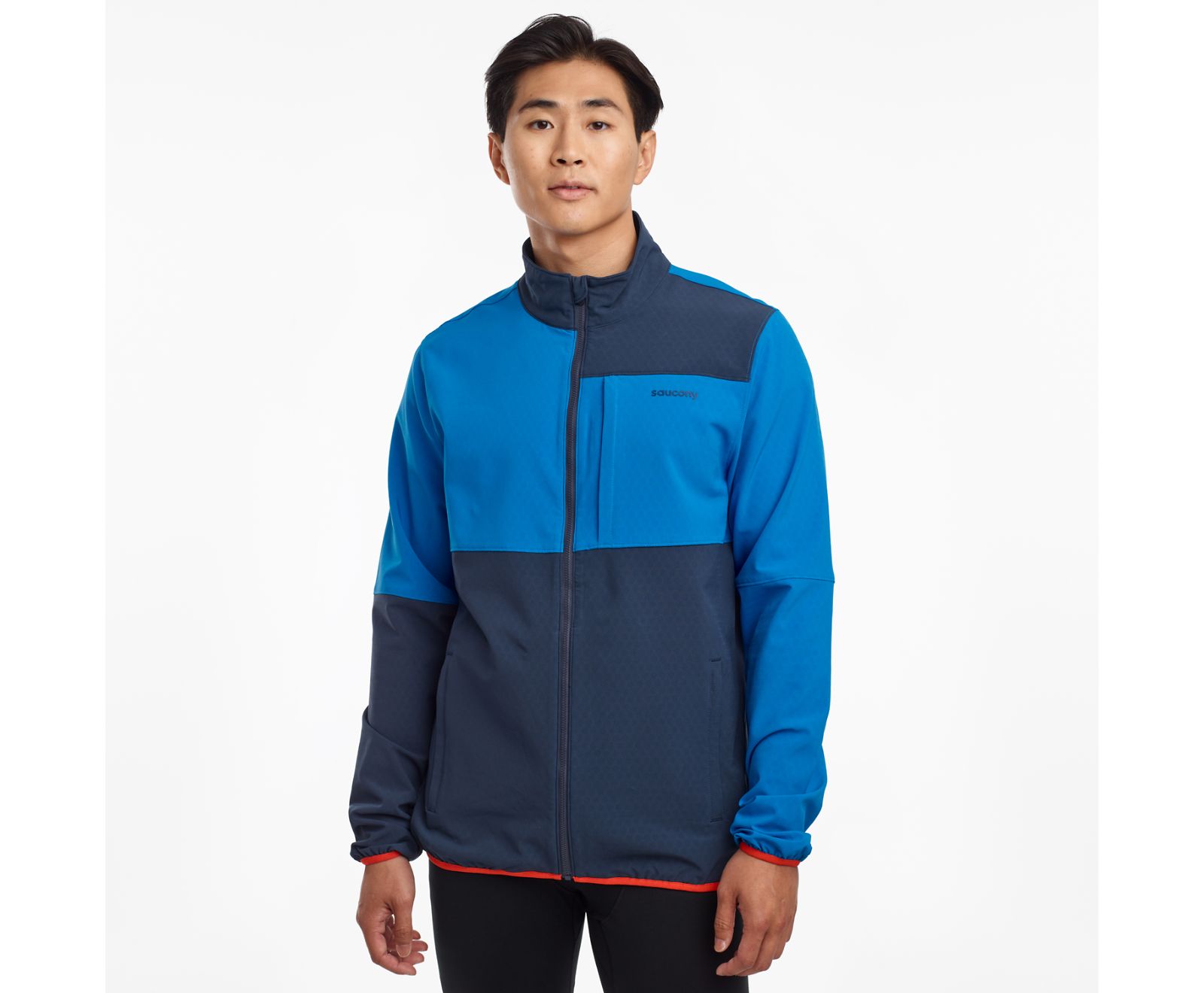 Chaquetas Saucony Bluster Hombre Azules | México 611DFMN